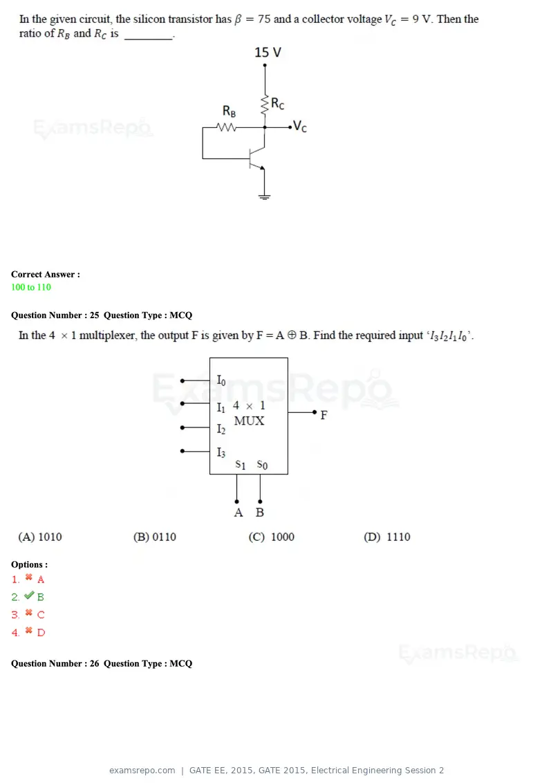 GATE EE 2015 question paper, GATE 2015, Electrical Engineering Session 2, page 12 of 57