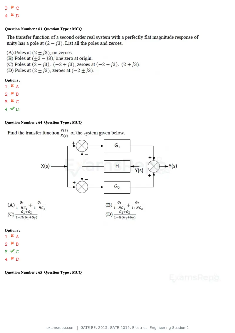 GATE EE 2015 question paper, GATE 2015, Electrical Engineering Session 2, page 27 of 57