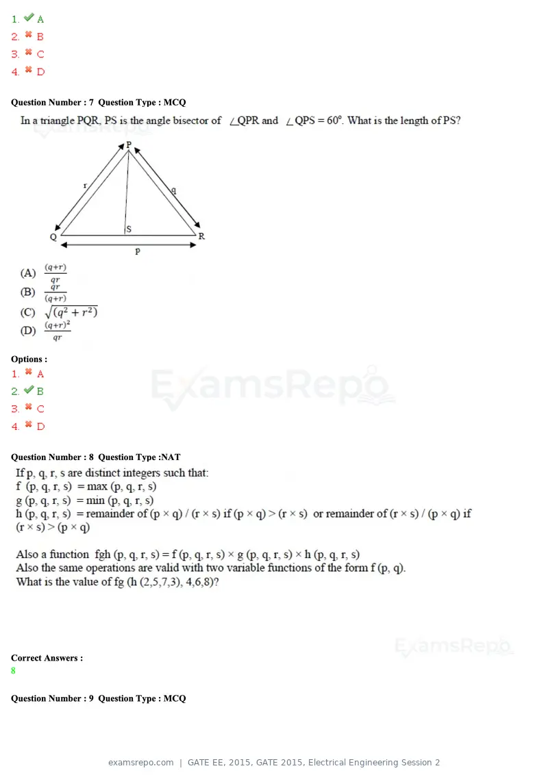 GATE EE 2015 question paper, GATE 2015, Electrical Engineering Session 2, page 32 of 57