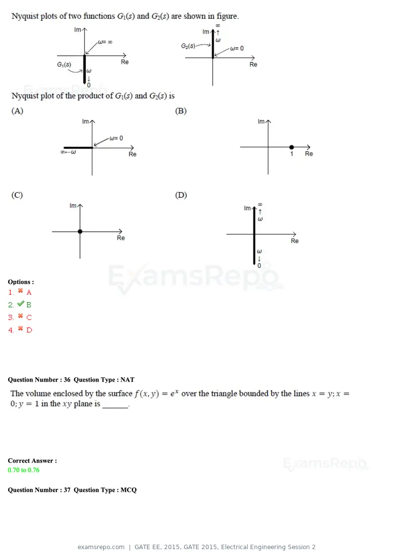 GATE EE 2015 question paper, GATE 2015, Electrical Engineering Session 2, page 44 of 57