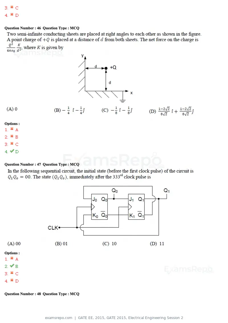 GATE EE 2015 question paper, GATE 2015, Electrical Engineering Session 2, page 48 of 57