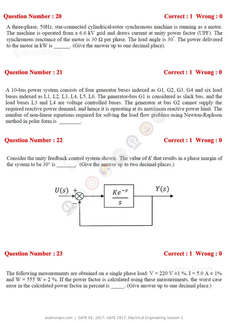 GATE EE 2017 question paper, GATE 2017, Electrical Engineering Session 1, page 8 of 27