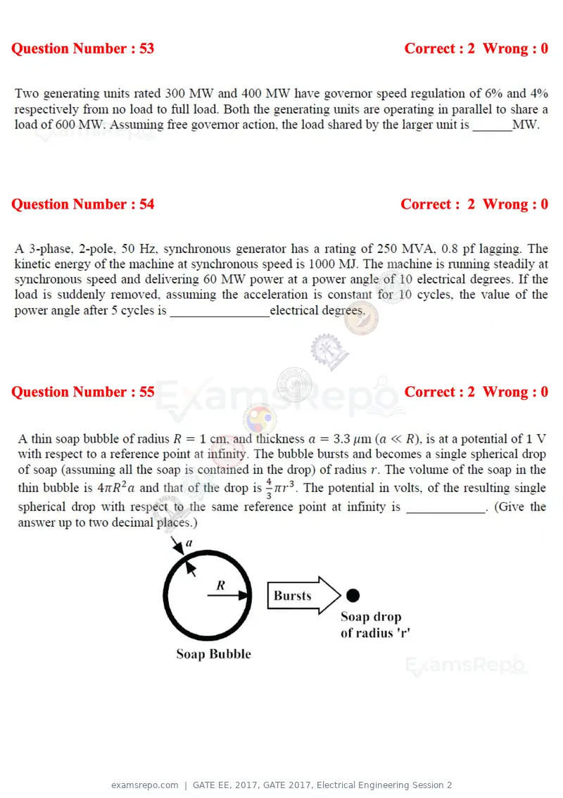 GATE EE 2017 question paper, GATE 2017, Electrical Engineering Session 2, page 21 of 26