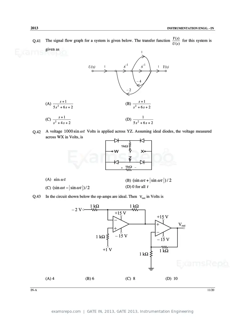 GATE IN 2013 question paper, GATE 2013, Instrumentation Engineering, page 12 of 68