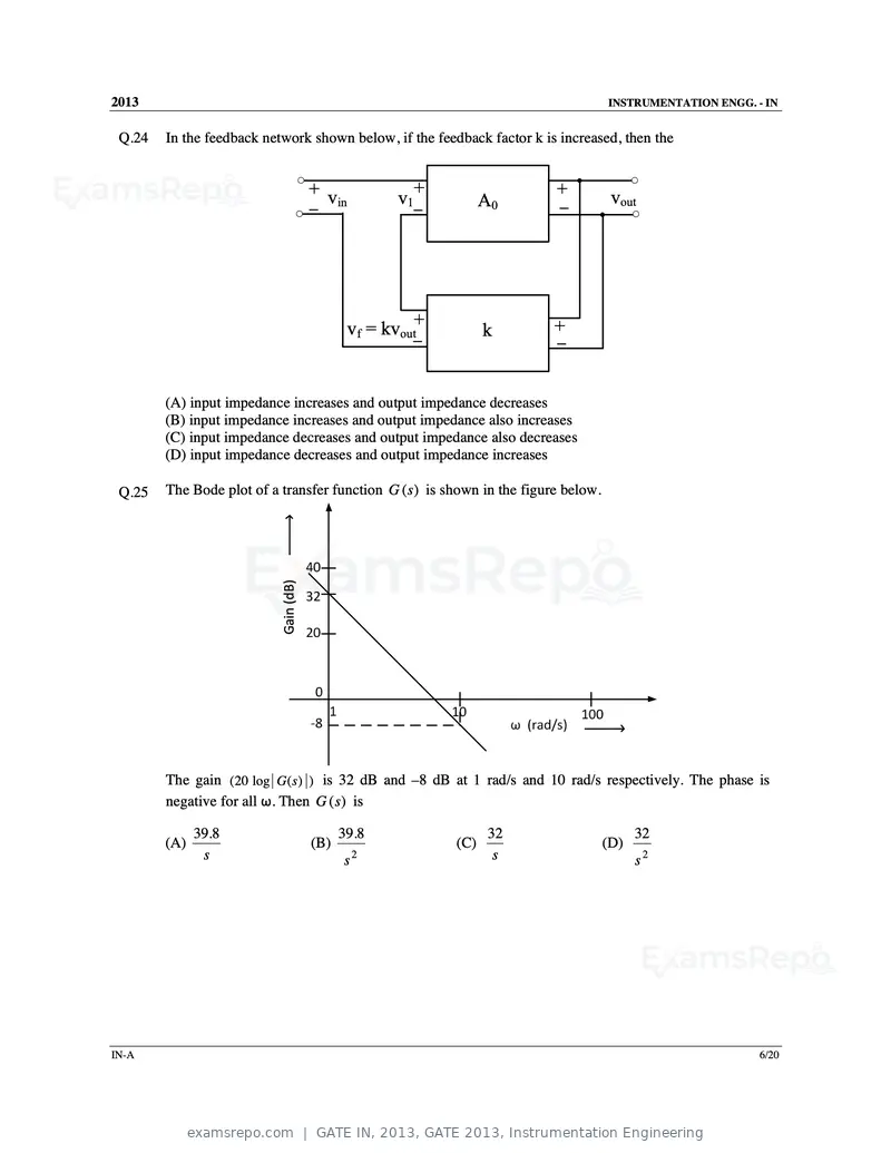 GATE IN 2013 question paper, GATE 2013, Instrumentation Engineering, page 7 of 68