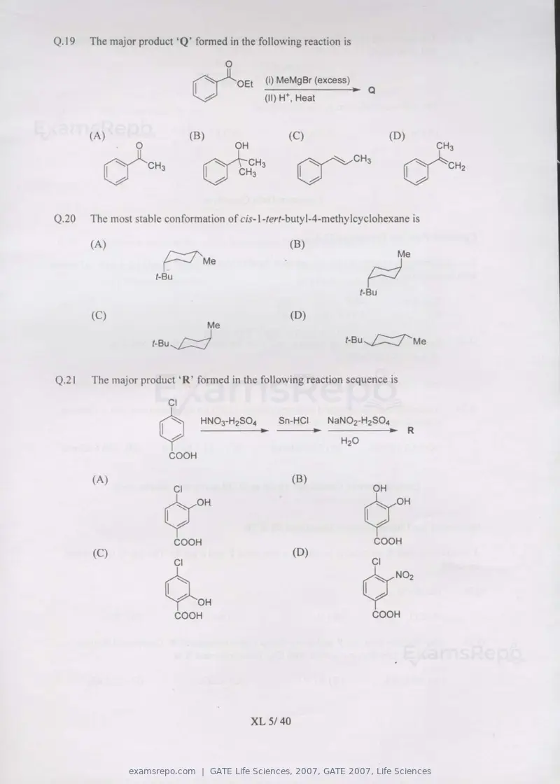 GATE Life Sciences 2007 question paper, GATE 2007, Life Sciences, page 5 of 35