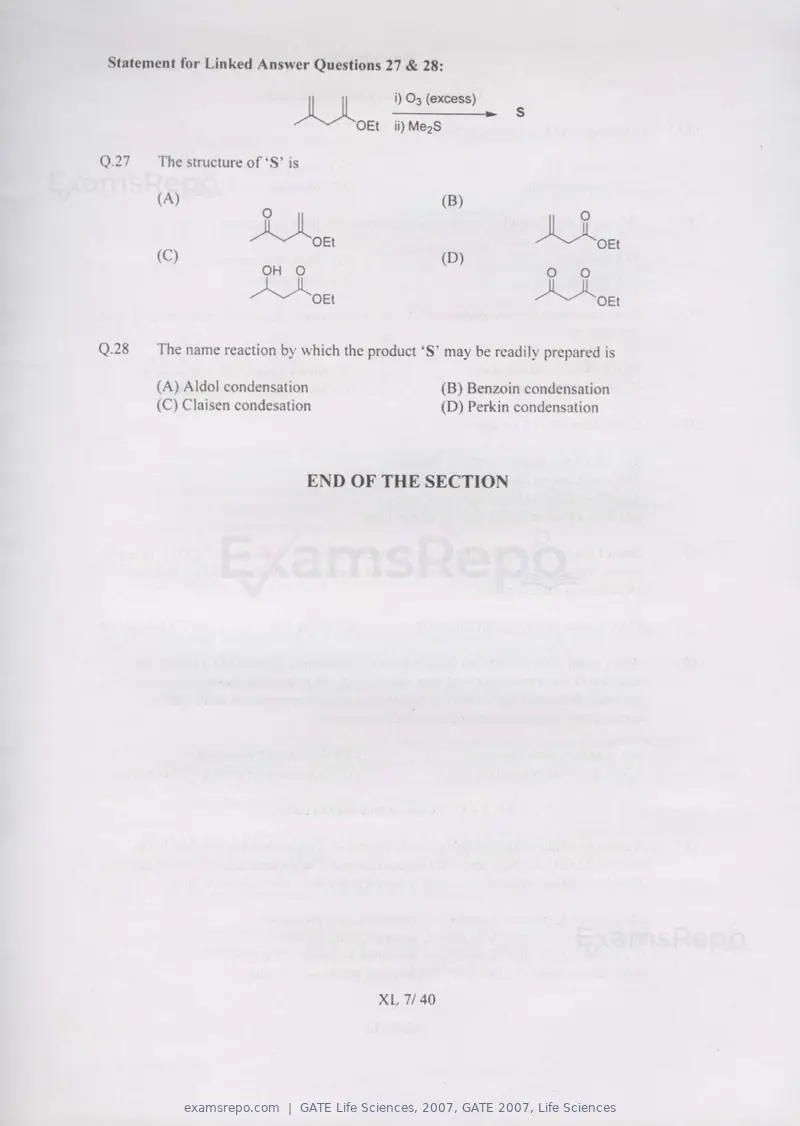 GATE Life Sciences 2007 question paper, GATE 2007, Life Sciences, page 7 of 35