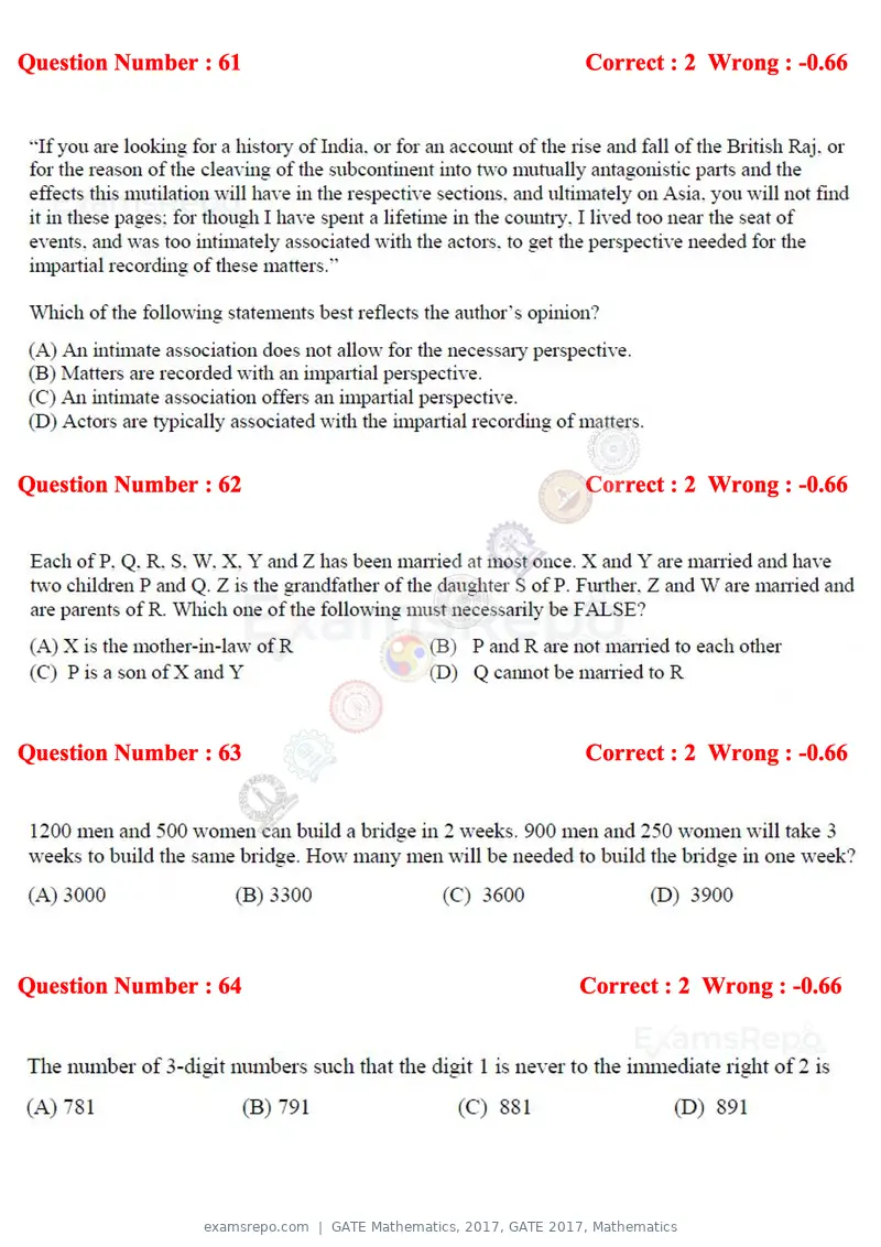 GATE Mathematics 2017 question paper, GATE 2017, Mathematics, page 19 of 22