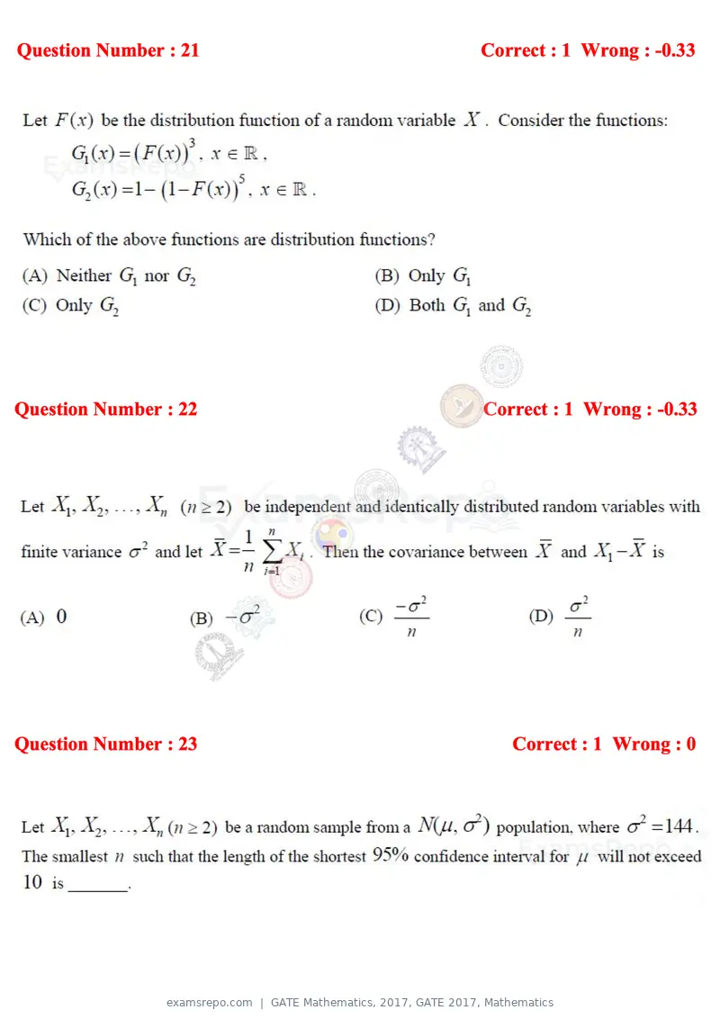 GATE Mathematics 2017 question paper, GATE 2017, Mathematics, page 7 of 22