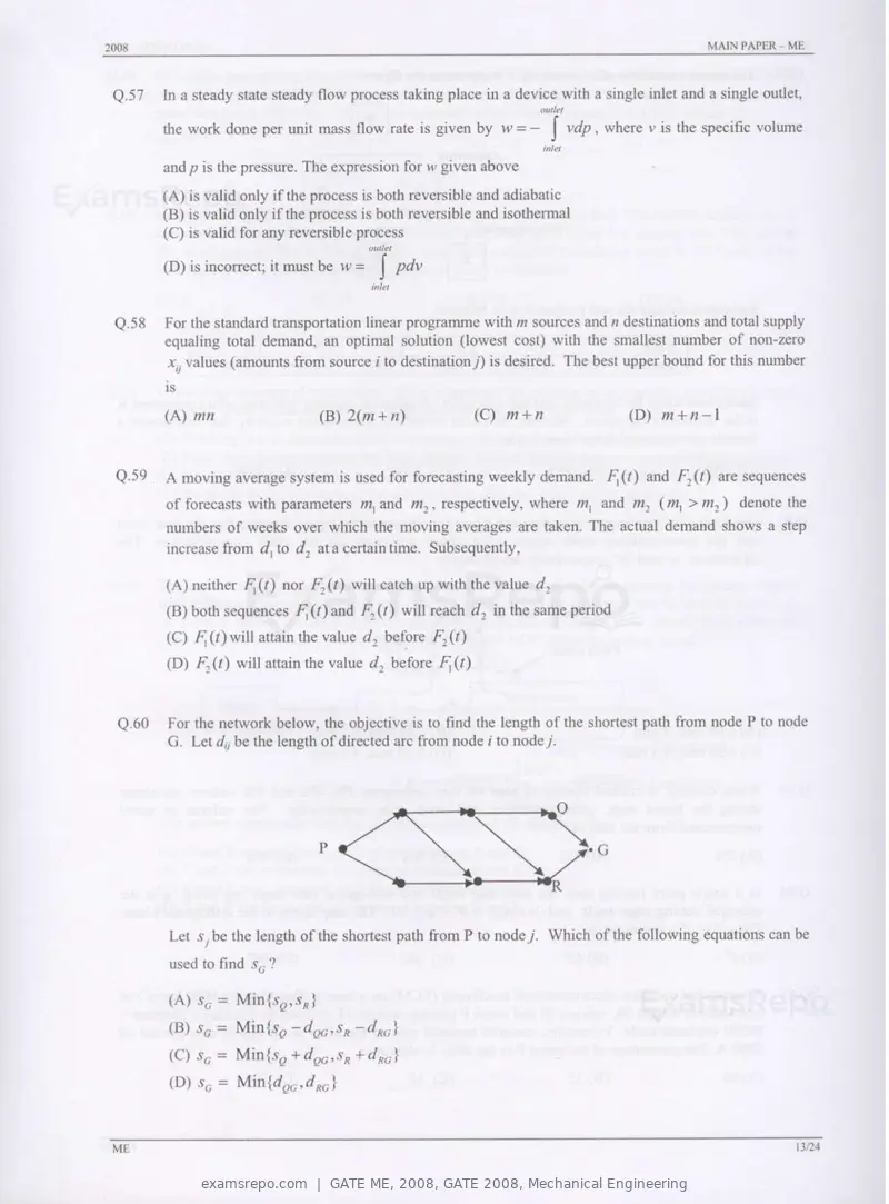 GATE ME 2008 question paper, GATE 2008, Mechanical Engineering, page 13 of 21