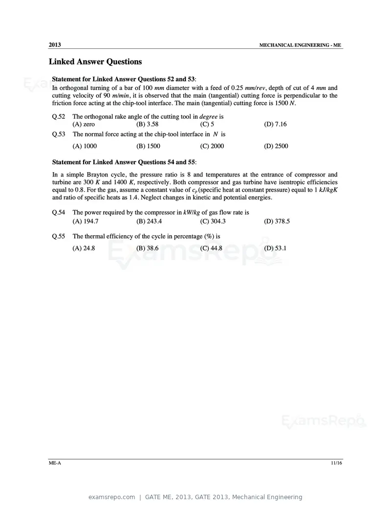 GATE ME 2013 question paper, GATE 2013, Mechanical Engineering, page 12 of 56