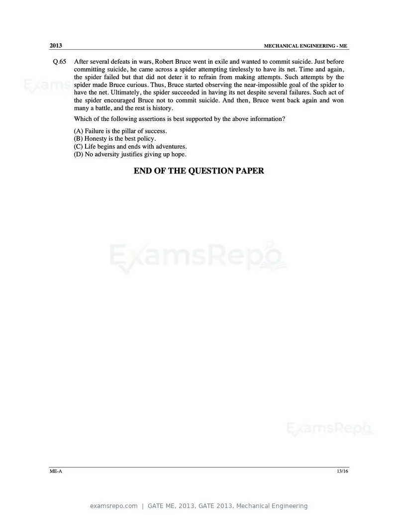 GATE ME 2013 question paper, GATE 2013, Mechanical Engineering, page 14 of 56