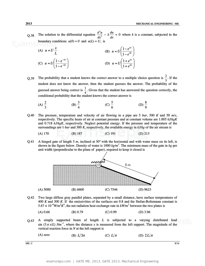 GATE ME 2013 question paper, GATE 2013, Mechanical Engineering, page 37 of 56