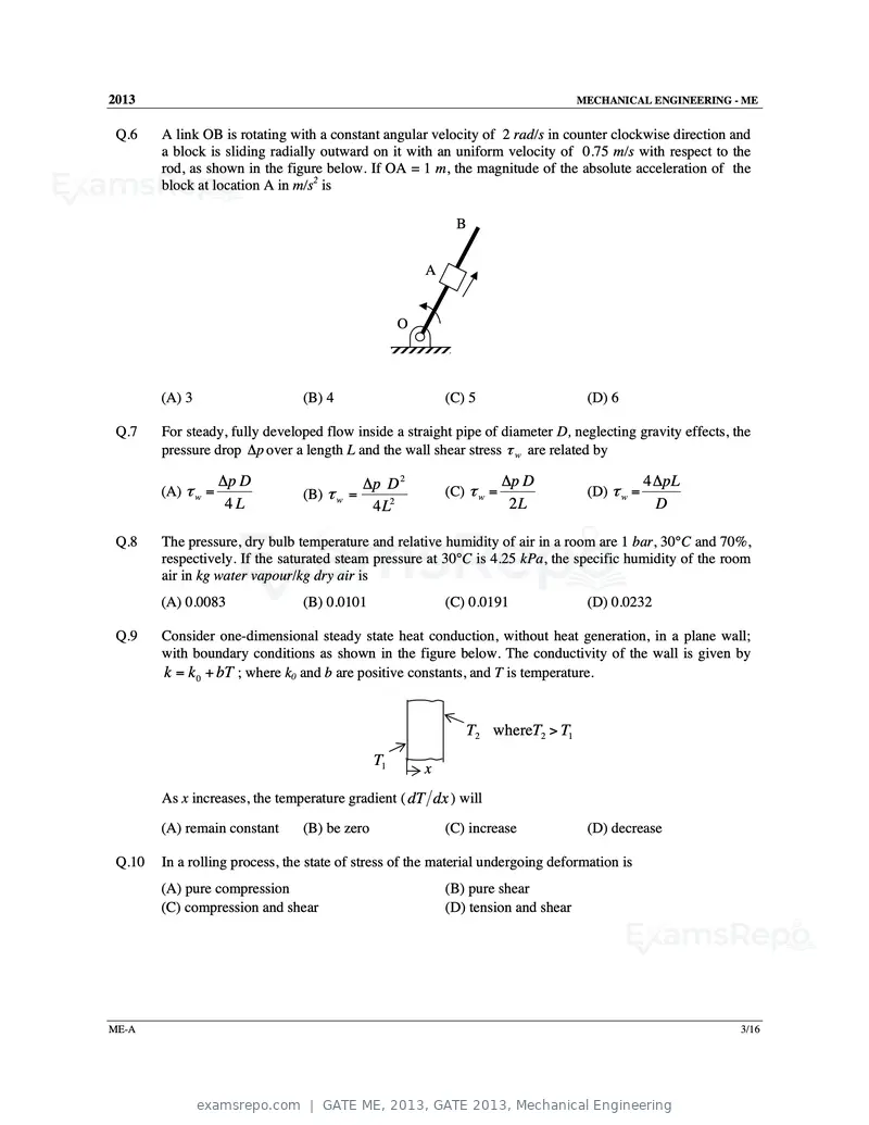 GATE ME 2013 question paper, GATE 2013, Mechanical Engineering, page 4 of 56