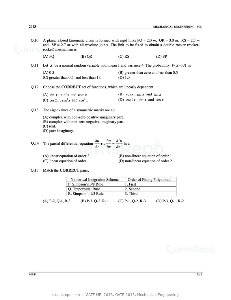 GATE ME 2013 question paper, GATE 2013, Mechanical Engineering, page 46 of 56