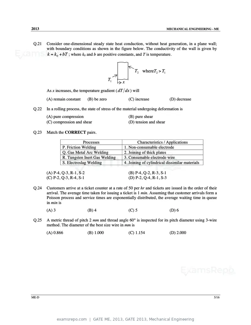 GATE ME 2013 question paper, GATE 2013, Mechanical Engineering, page 48 of 56