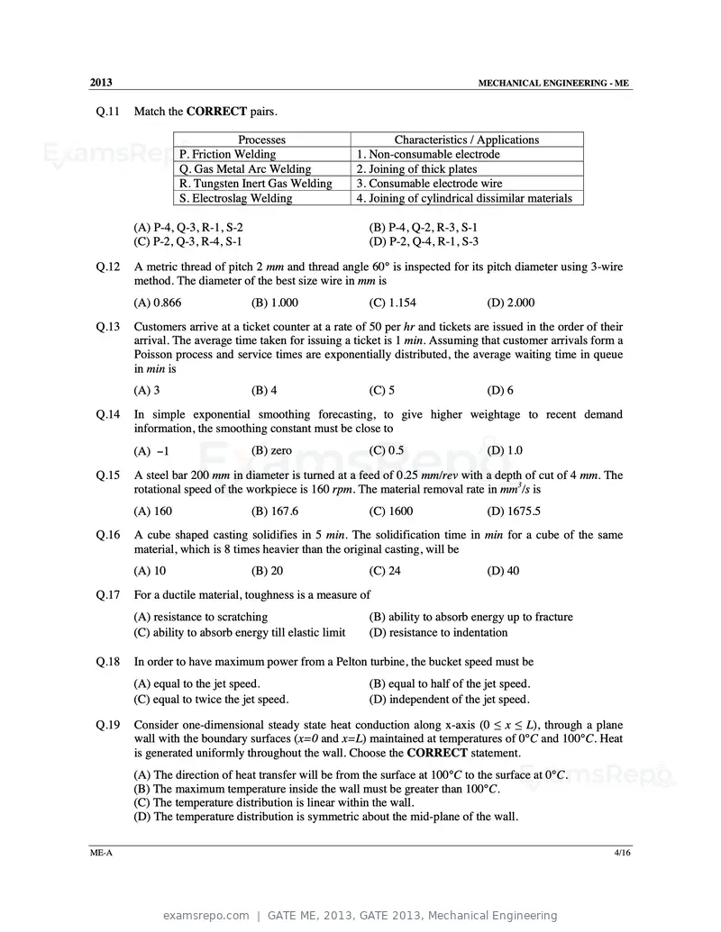 GATE ME 2013 question paper, GATE 2013, Mechanical Engineering, page 5 of 56