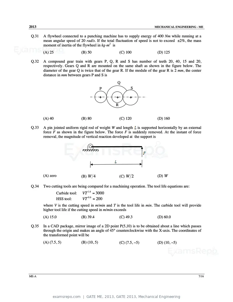 GATE ME 2013 question paper, GATE 2013, Mechanical Engineering, page 8 of 56