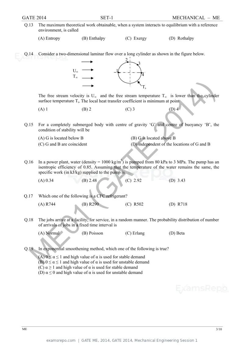 GATE ME 2014 question paper, GATE 2014, Mechanical Engineering Session 1, page 10 of 75