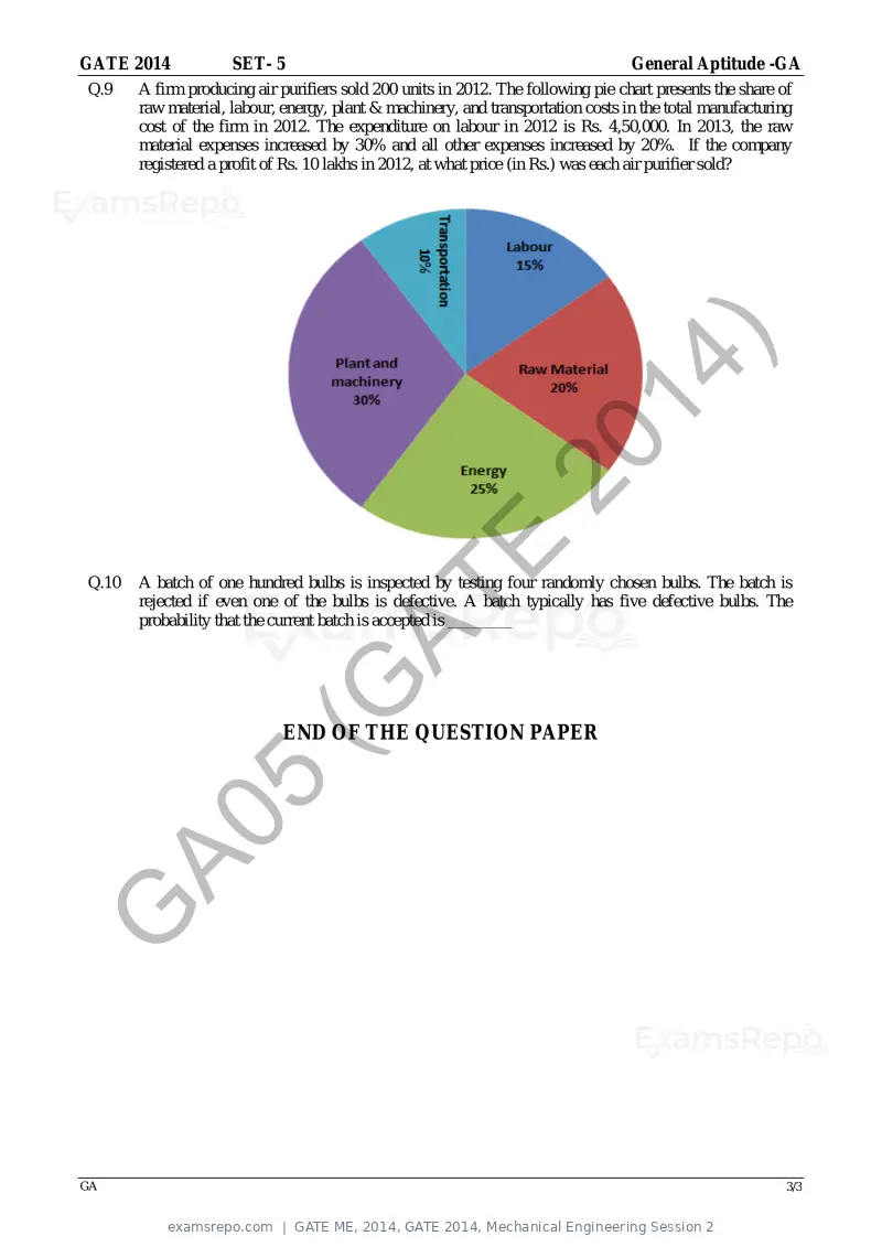GATE ME 2014 question paper, GATE 2014, Mechanical Engineering Session 2, page 45 of 75