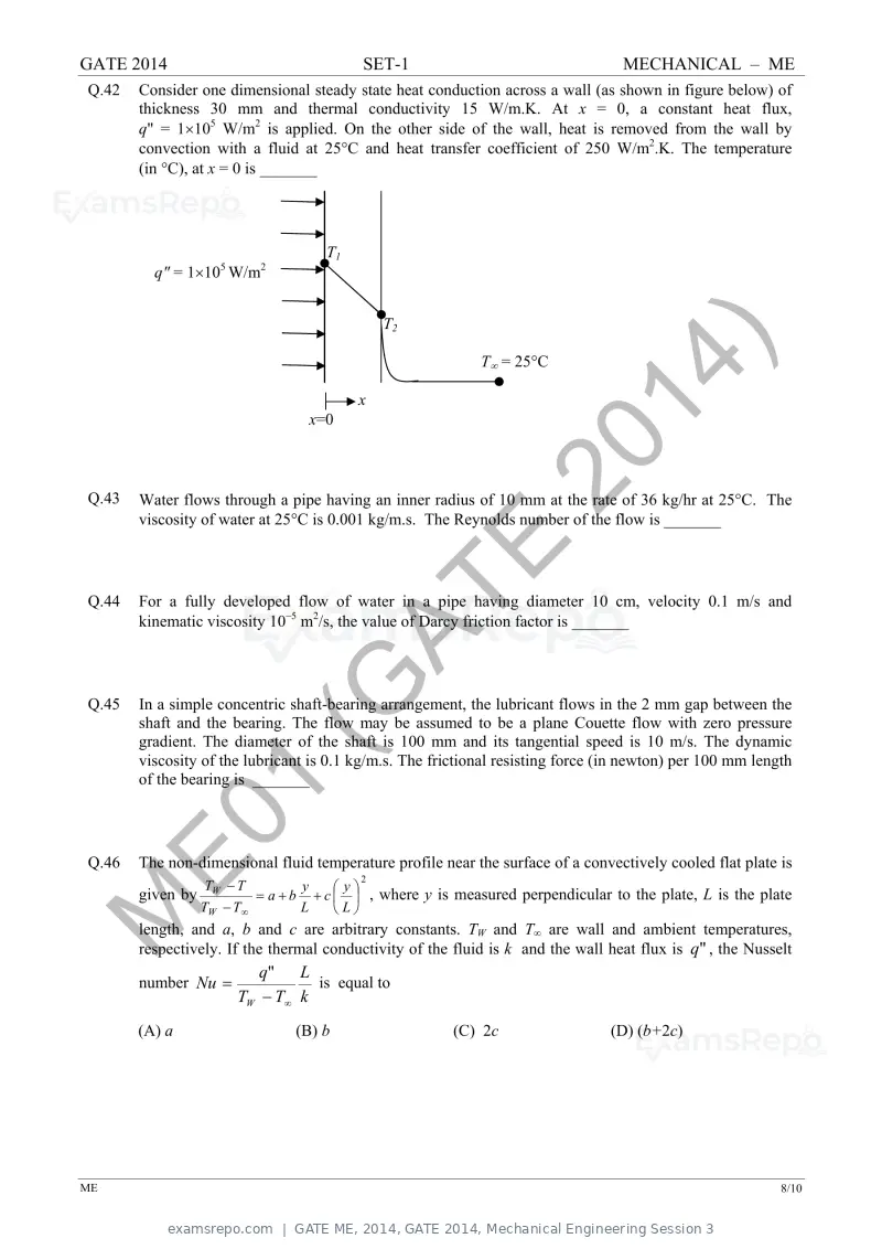GATE ME 2014 question paper, GATE 2014, Mechanical Engineering Session 3, page 15 of 75