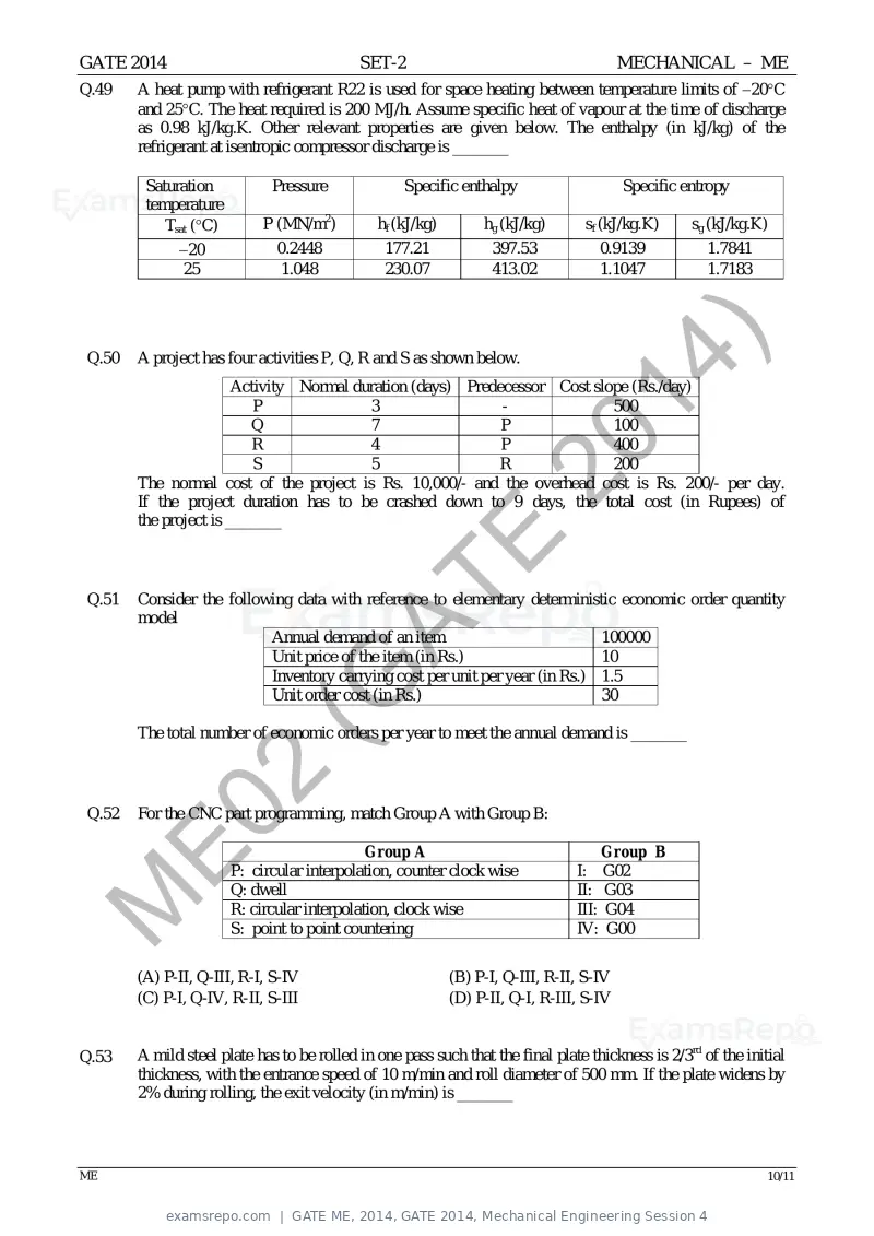 GATE ME 2014 question paper, GATE 2014, Mechanical Engineering Session 4, page 35 of 75