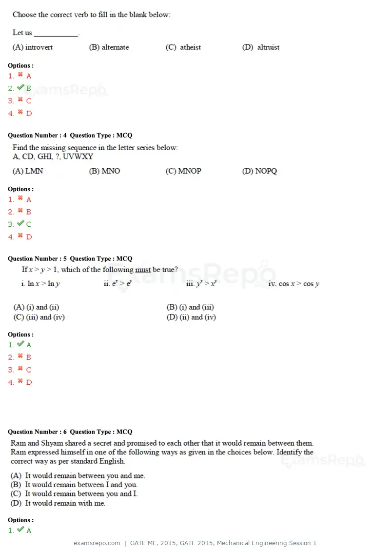 GATE ME 2015 question paper, GATE 2015, Mechanical Engineering Session 1, page 28 of 70
