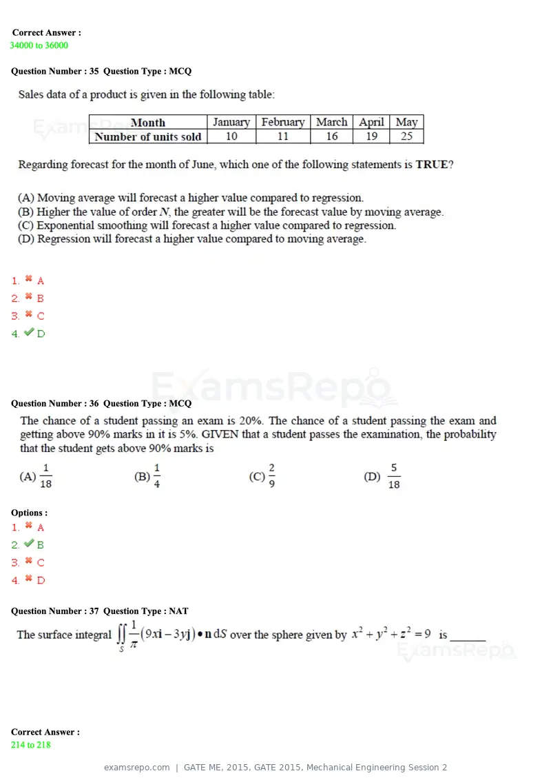 GATE ME 2015 question paper, GATE 2015, Mechanical Engineering Session 2, page 37 of 70