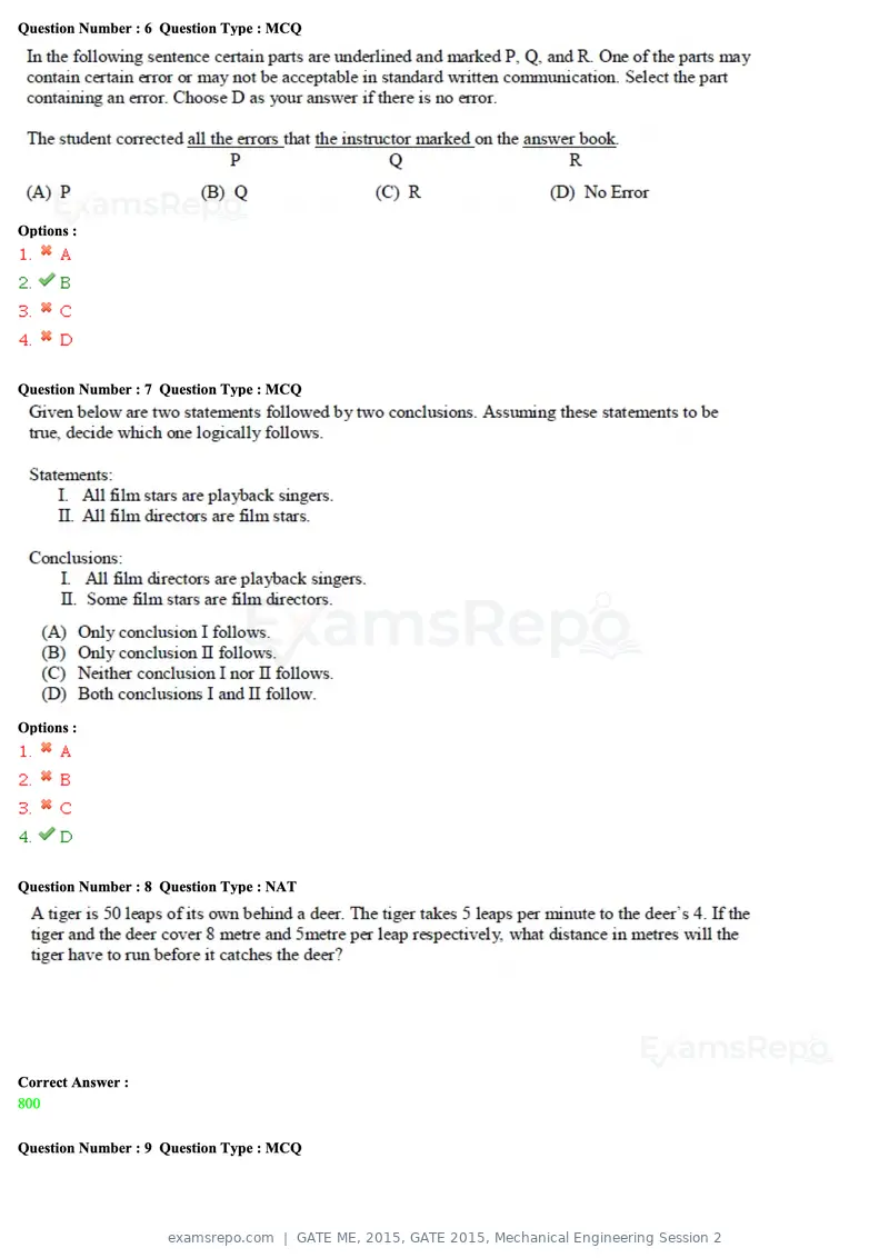 GATE ME 2015 question paper, GATE 2015, Mechanical Engineering Session 2, page 4 of 70