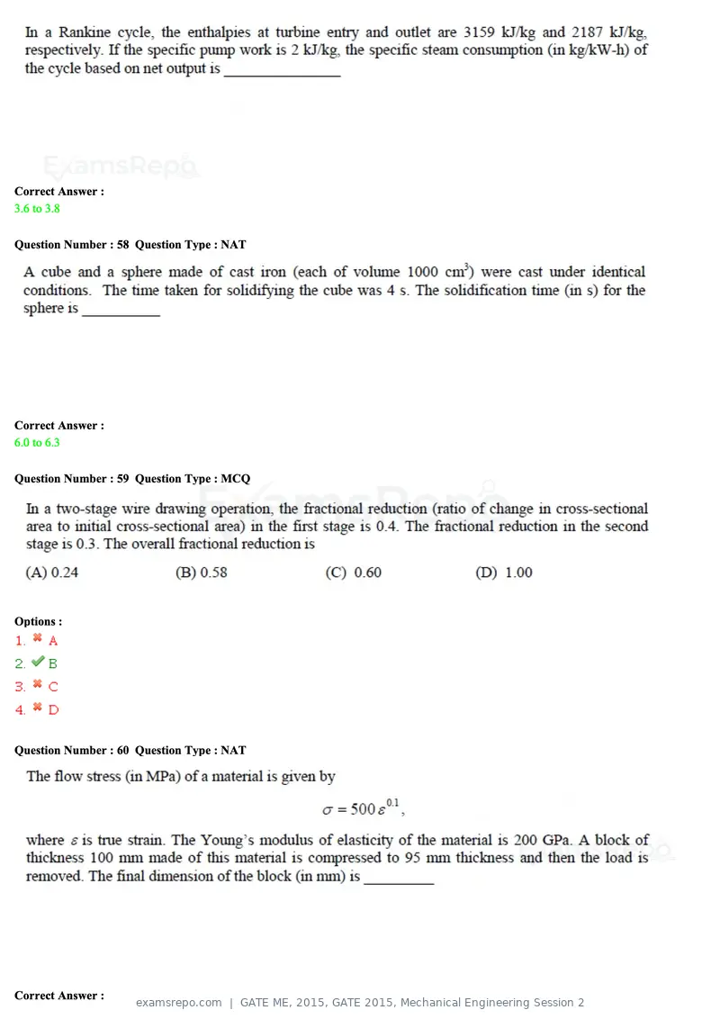 GATE ME 2015 question paper, GATE 2015, Mechanical Engineering Session 2, page 44 of 70