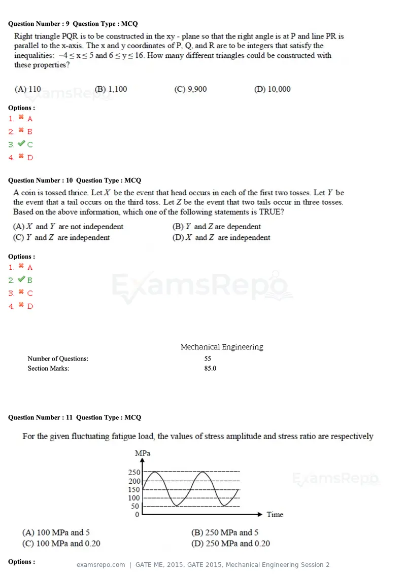 GATE ME 2015 question paper, GATE 2015, Mechanical Engineering Session 2, page 51 of 70