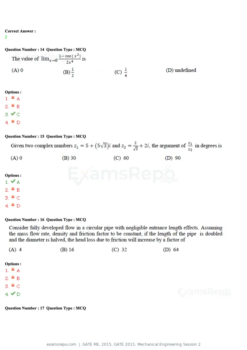 GATE ME 2015 question paper, GATE 2015, Mechanical Engineering Session 2, page 7 of 70