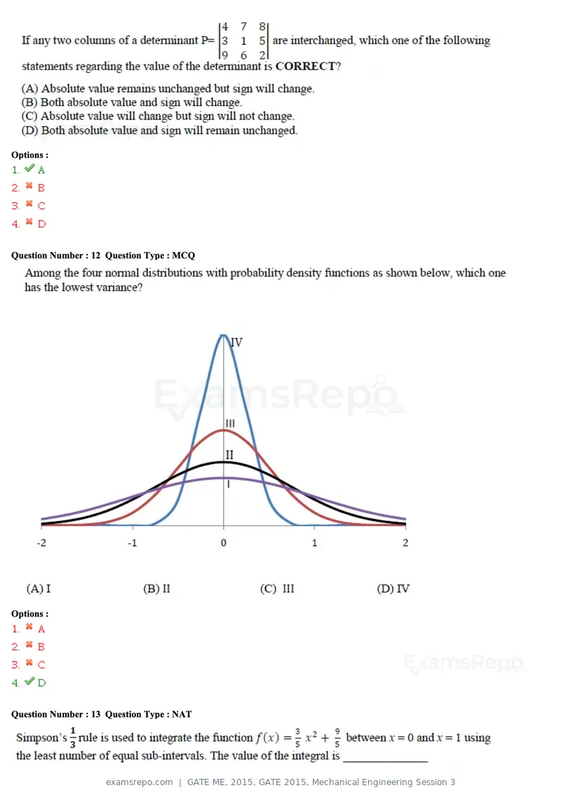 GATE ME 2015 question paper, GATE 2015, Mechanical Engineering Session 3, page 6 of 70