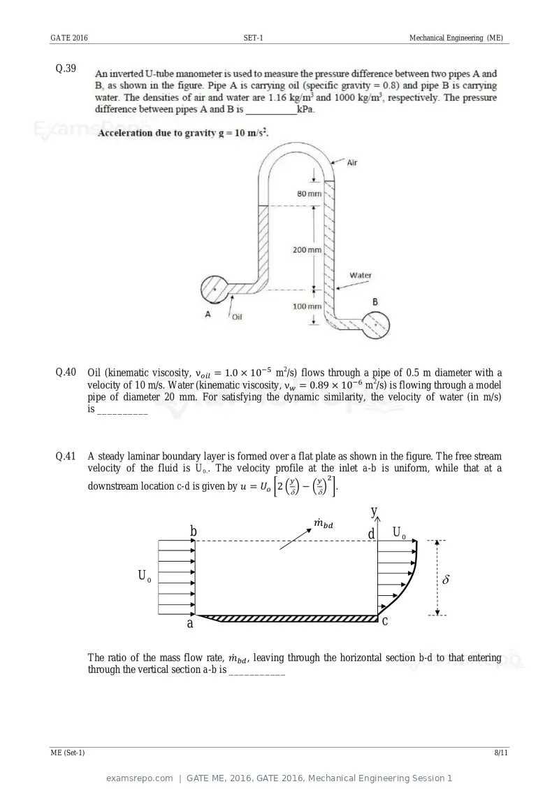 GATE ME 2016 question paper, GATE 2016, Mechanical Engineering Session 1, page 10 of 52
