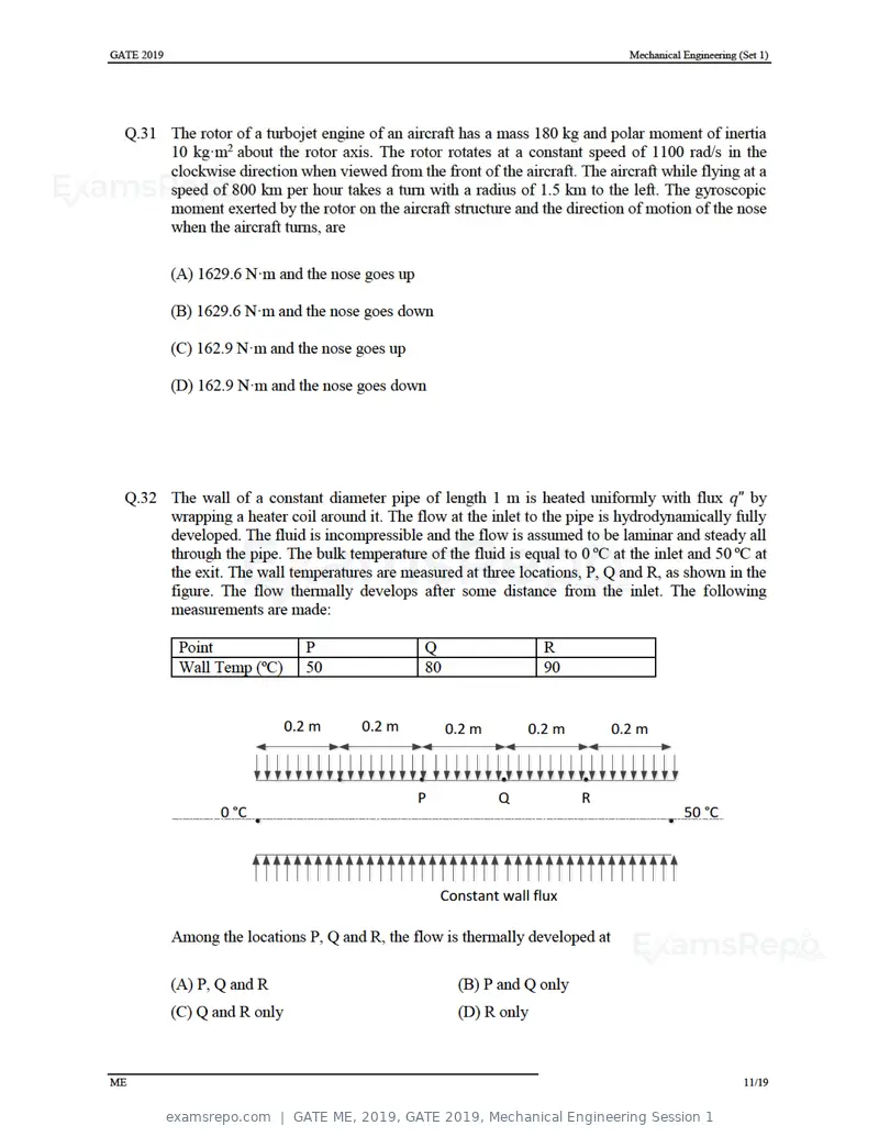 GATE ME 2019 question paper, GATE 2019, Mechanical Engineering Session 1, page 15 of 52