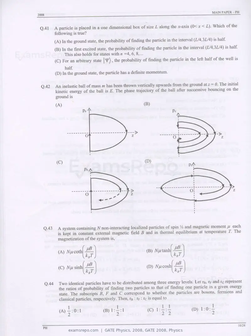 GATE Physics 2008 question paper, GATE 2008, Physics, page 10 of 20