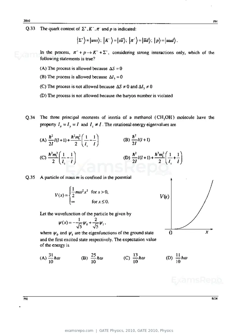 GATE Physics 2010 question paper, GATE 2010, Physics, page 8 of 24