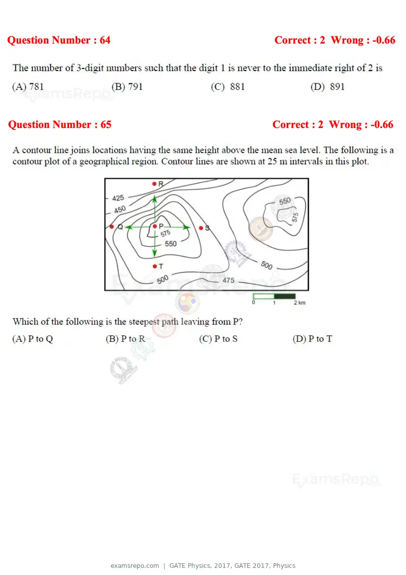 GATE Physics 2017 question paper, GATE 2017, Physics, page 18 of 20