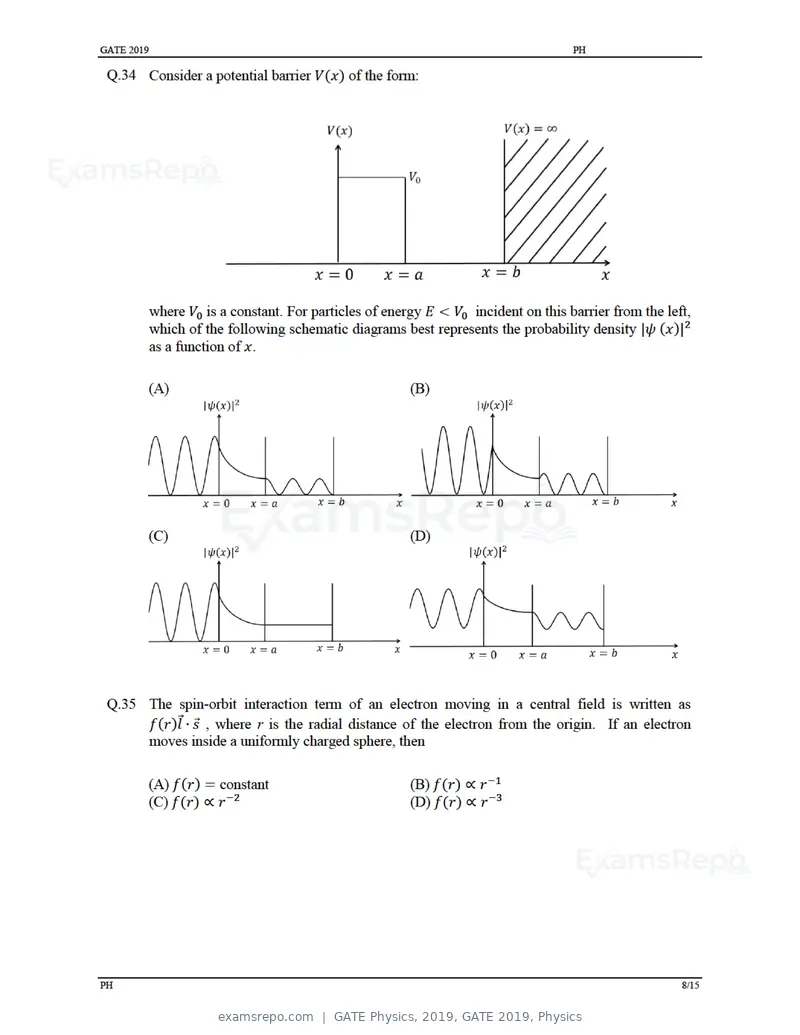 GATE Physics 2019 question paper, GATE 2019, Physics, page 11 of 21