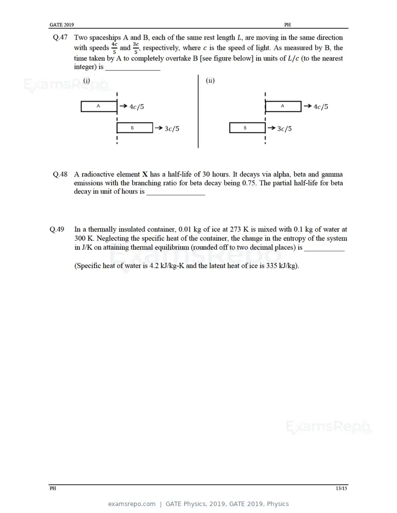 GATE Physics 2019 question paper, GATE 2019, Physics, page 16 of 21
