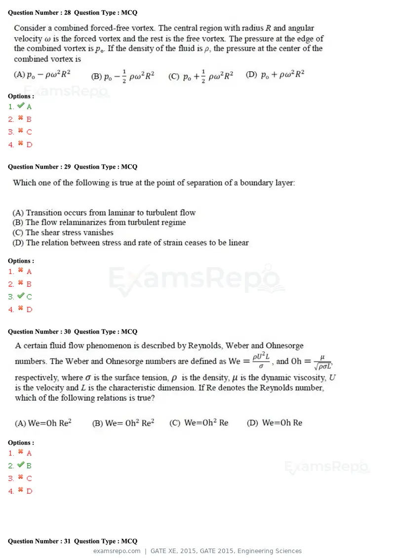 GATE XE 2015 question paper, GATE 2015, Engineering Sciences, page 10 of 50