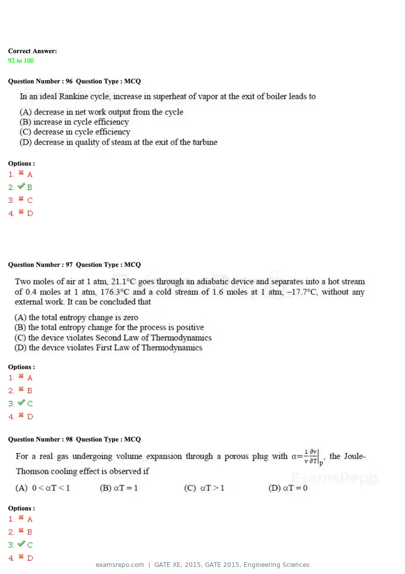 GATE XE 2015 question paper, GATE 2015, Engineering Sciences, page 34 of 50