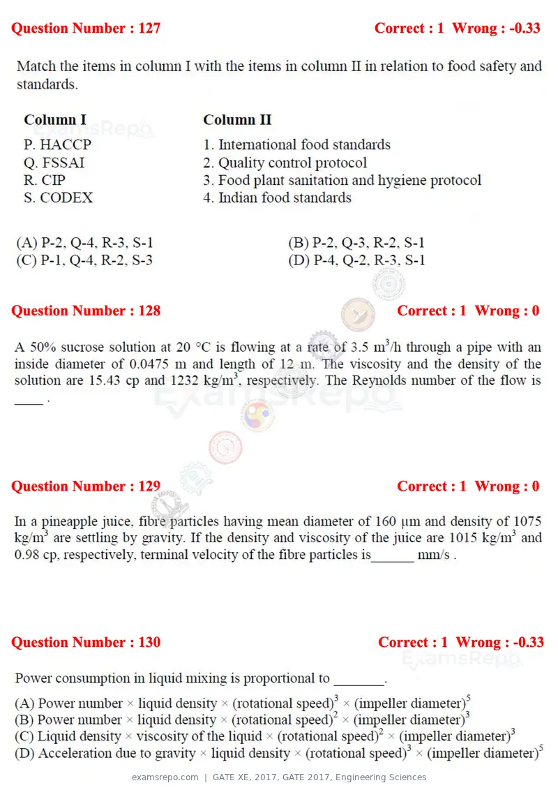 GATE XE 2017 question paper, GATE 2017, Engineering Sciences, page 75 of 98
