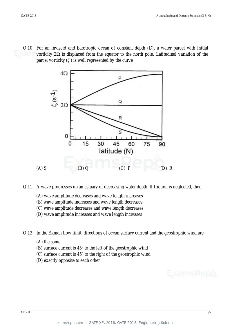 GATE XE 2018 question paper, GATE 2018, Engineering Sciences, page 38 of 48