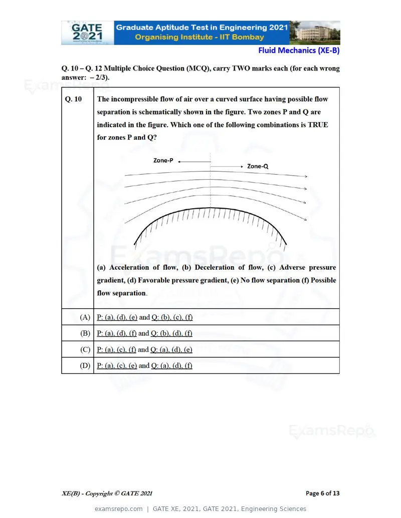GATE XE 2021 question paper, GATE 2021, Engineering Sciences, page 18 of 93