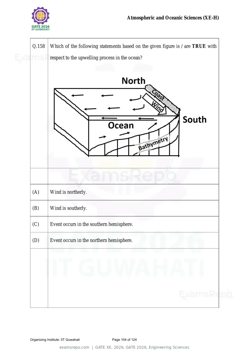 GATE XE 2026 question paper, GATE 2026, Engineering Sciences, page 104 of 124