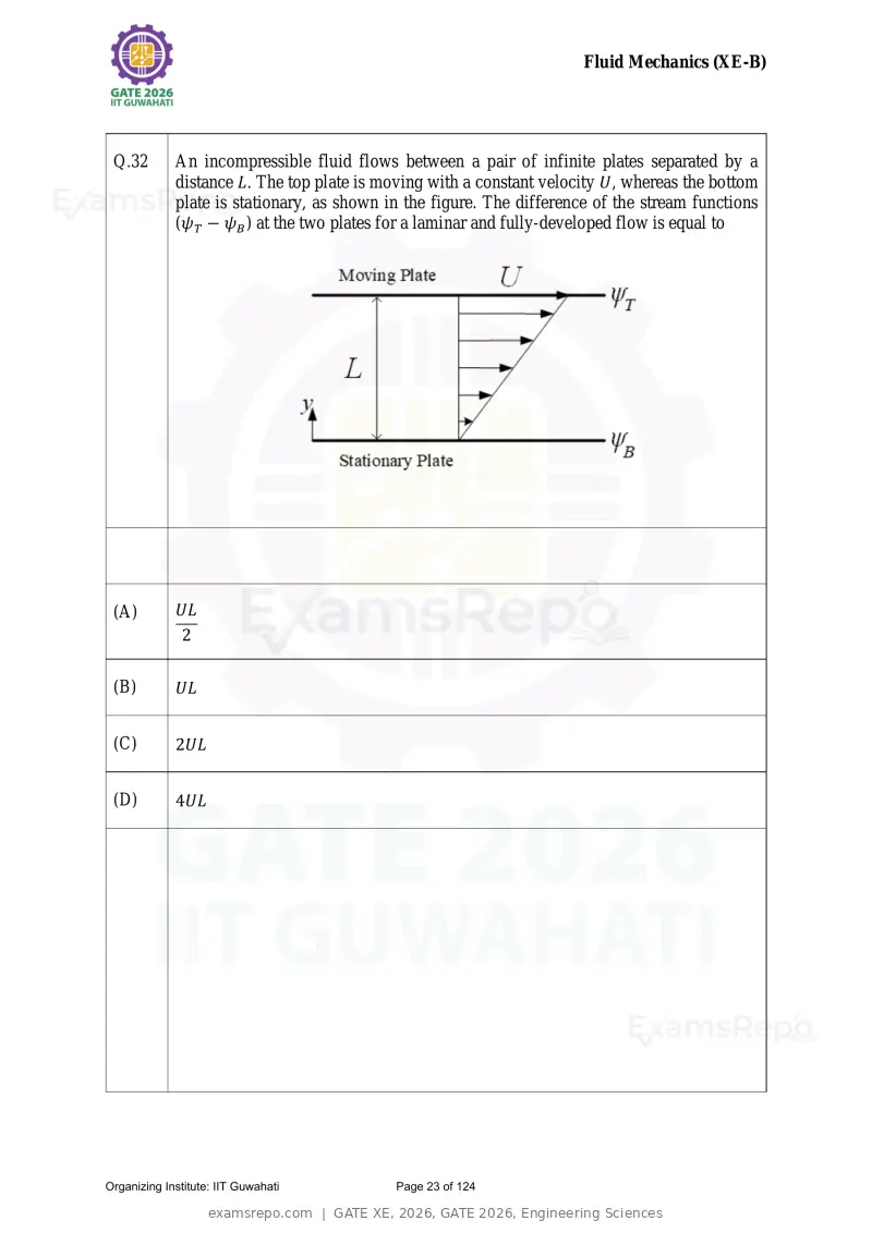 GATE XE 2026 question paper, GATE 2026, Engineering Sciences, page 23 of 124