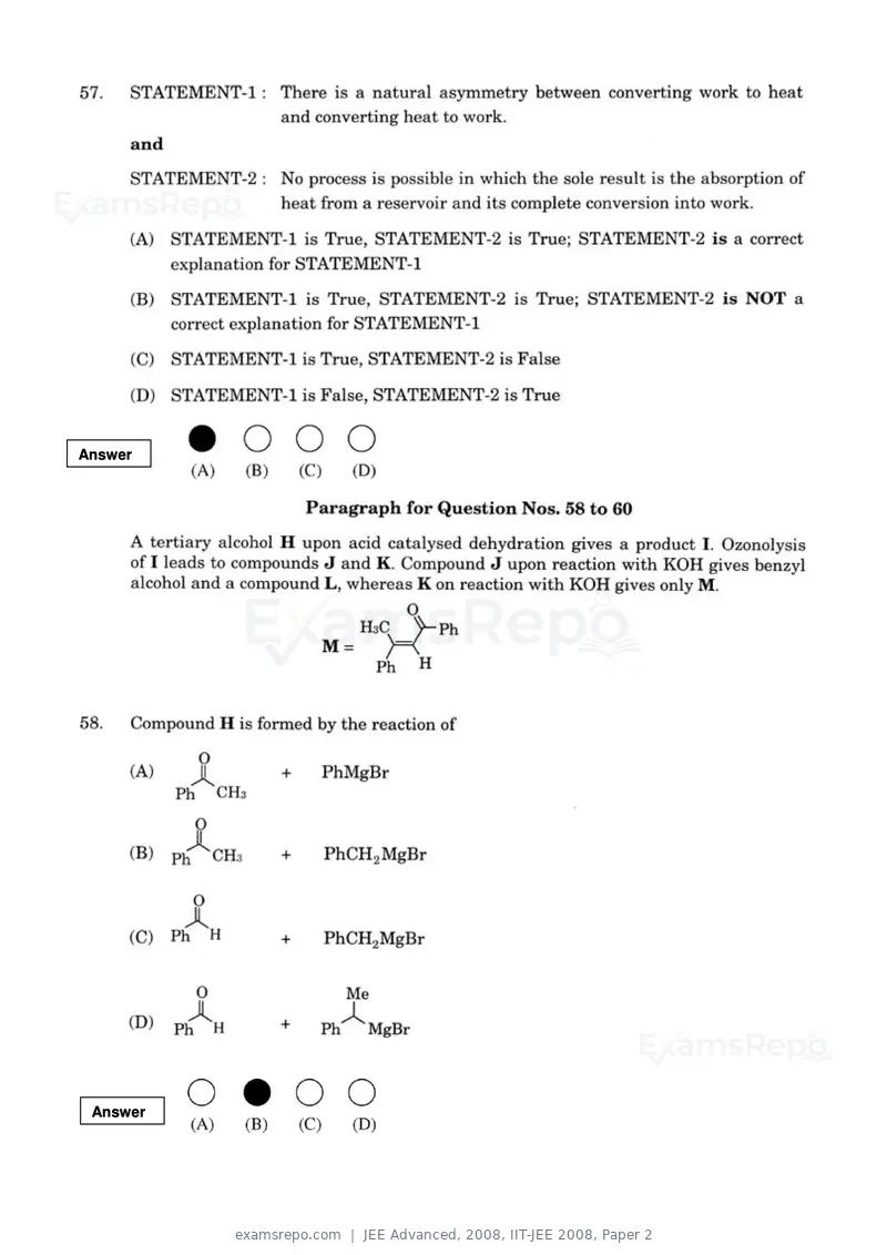 JEE Advanced 2008 question paper, IIT-JEE 2008, Paper 2, page 24 of 28