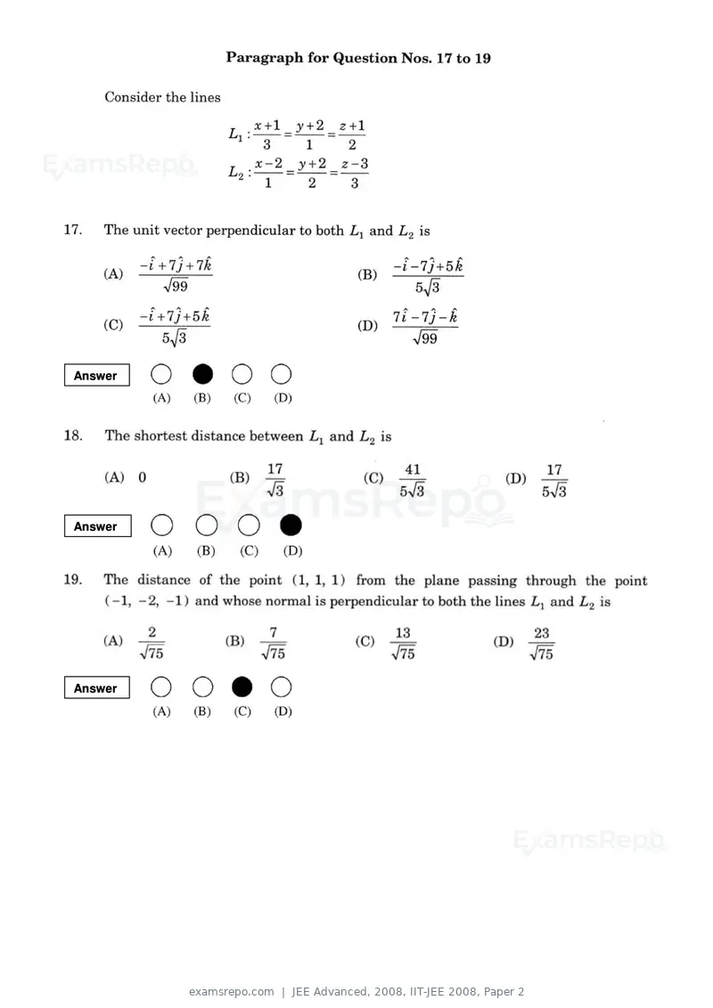JEE Advanced 2008 question paper, IIT-JEE 2008, Paper 2, page 6 of 28