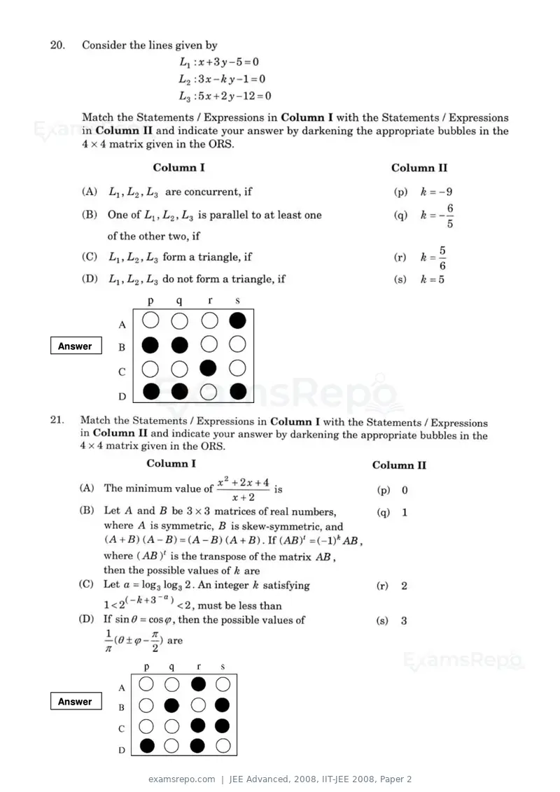 JEE Advanced 2008 question paper, IIT-JEE 2008, Paper 2, page 7 of 28